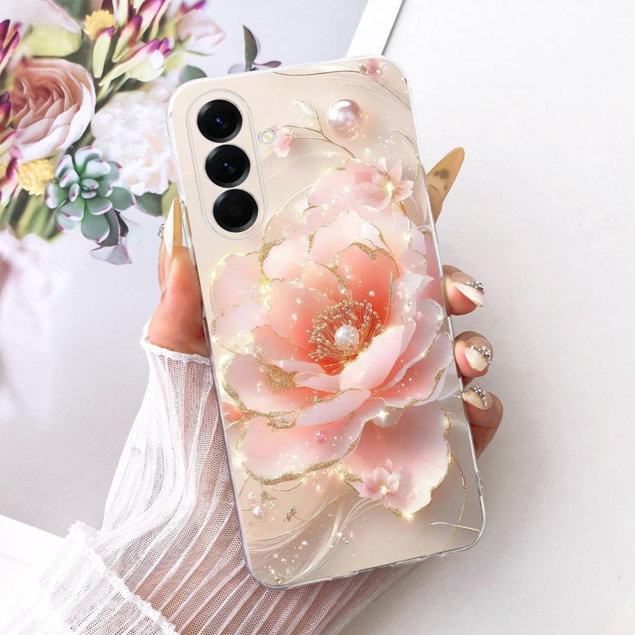 Case For Samsung Galaxy A37 5G Cover SM-A376B Popular Flower Soft Slim Silicone Cover For Samsung A57 A17 2025 A576B A176B Funda