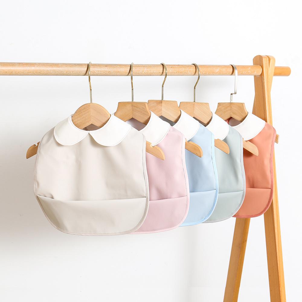 Korean Reversible Waterproof Infant Bib - Wash-Free, Anti-Stain, Baby Sleeveless Apron