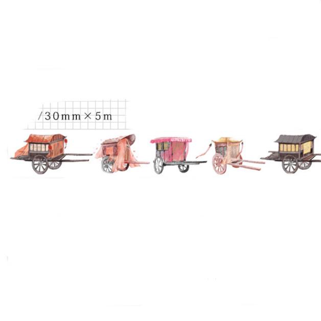 Beautiful Wash Tape Flower Plant Japanese Masking Adhesive Tape Decors Scrap Booking Sticker Label