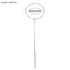 Rhinestone Pearl Back Chain Necklace Long Drop Backless Dress Jewelry For Women Wedding Party Accessories