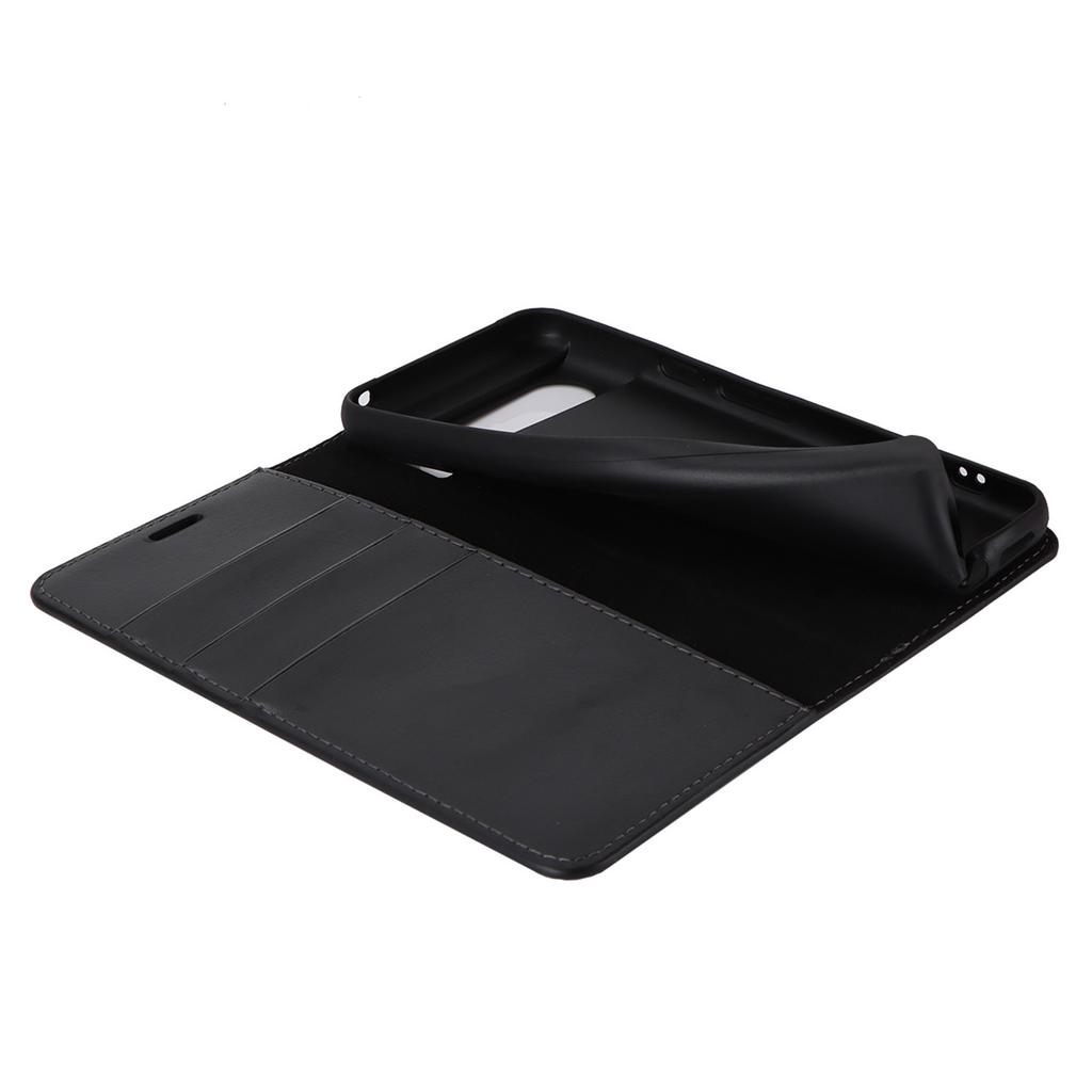 For Google Pixel 8 Flip Stand Wallet Crazy Horse Texture Cover Genuine Cow Leather Phone Case