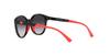 Emporio Armani EA4185F Black with Fuchsia Rubber and Light Blue Gradient Size 47 Sunglasses, Gray/Dark Lenses,