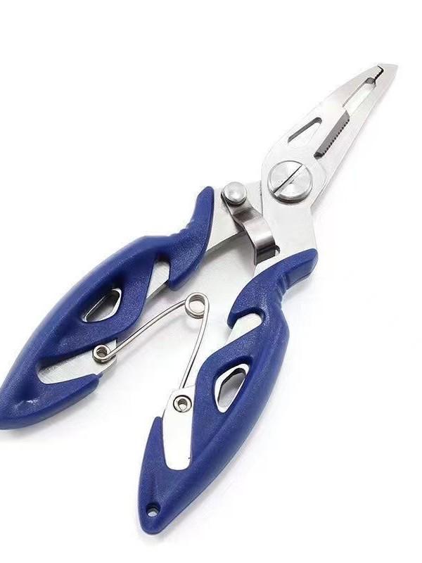 Multi-Functional Fishing Pliers: Lure Handling, Line Cutting, Hook Removal, Lead Cutting, and Line Tying Tool.