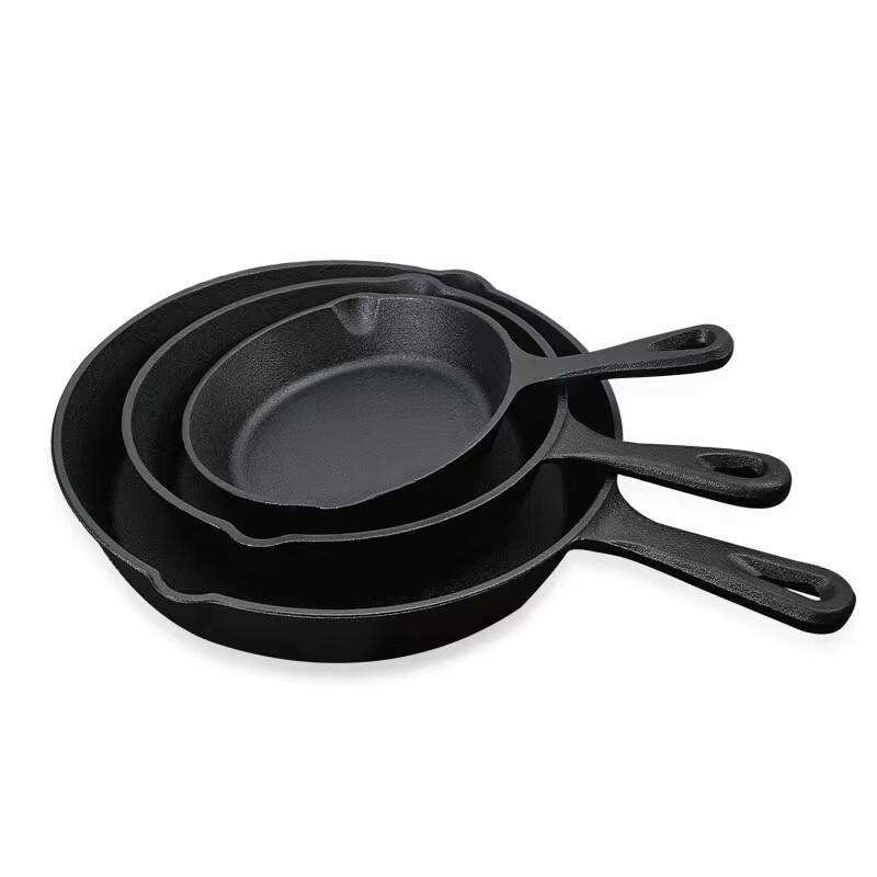 ZISIZ Non-Coated Composite Steel Frying Pan Set