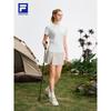 FILA Women's Basic Round Neck Knitted Short Sleeve T-Shirt