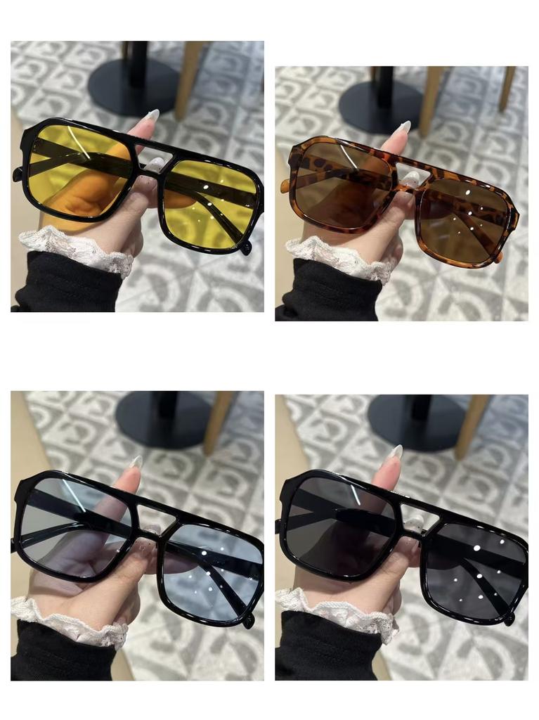 Unisex Sun Glasses Pc Material Uv400 Sunglasses Square Shades Vintage Cycling Sunglasses For Sports Men Women