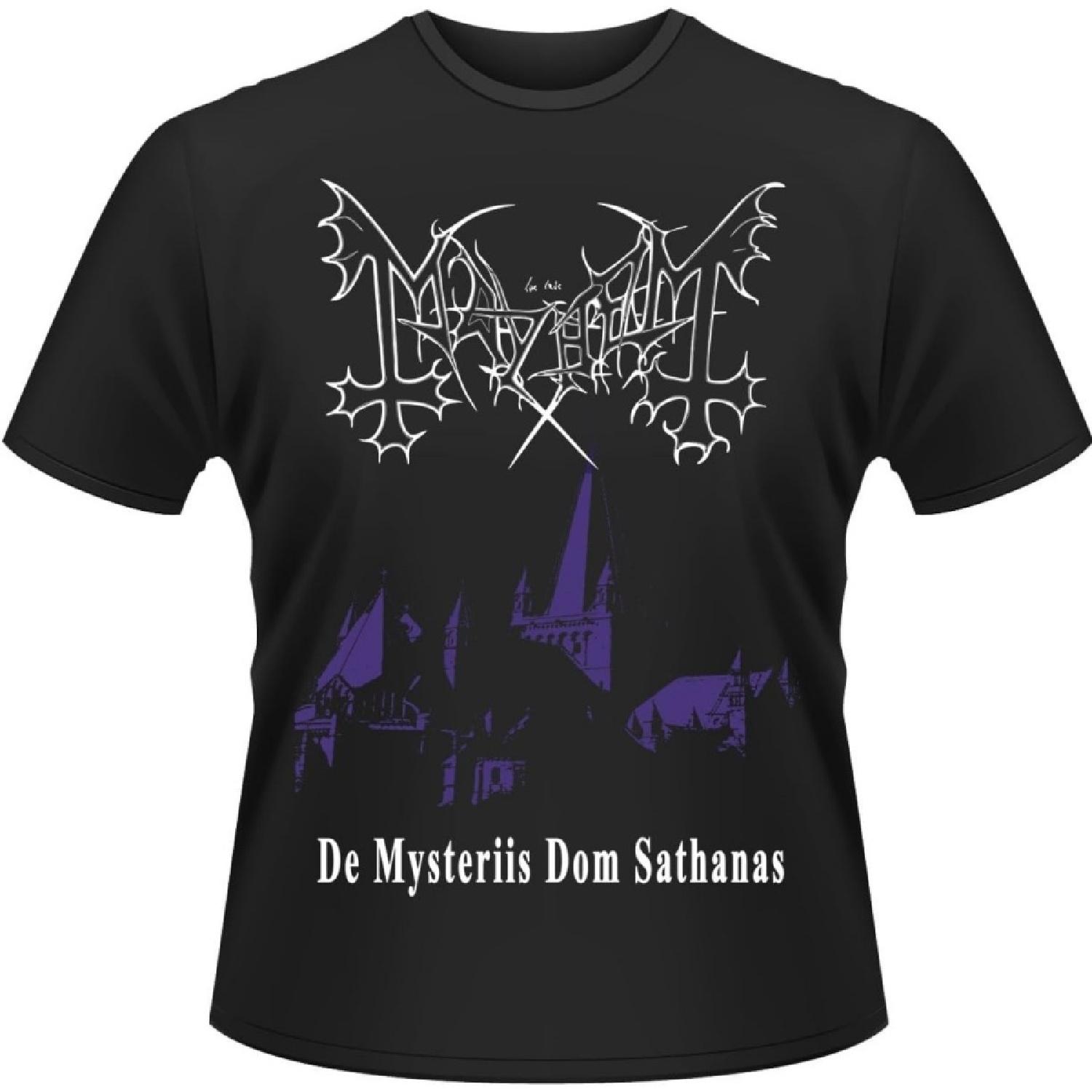 

Mayhem De Mysteriis Dom Sathanas Official Mens New Black T Shirt Size XXL XXXXXL різнокольоровий