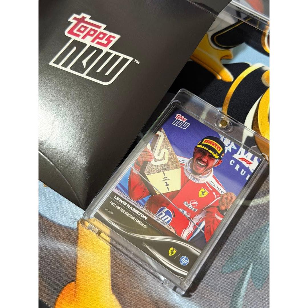 Used Topps Now Lewis Hamilton F1 Card