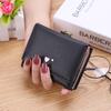 Korean Style Mini Tri-Fold Coin Purse: Fashionable Dual-Use Card Holder & Wallet for Female Students