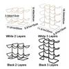 Iron Metal Cup Holder 2/3 Layers Wine Water Bottle Holder Creative Cup Storage Rack  Pantry