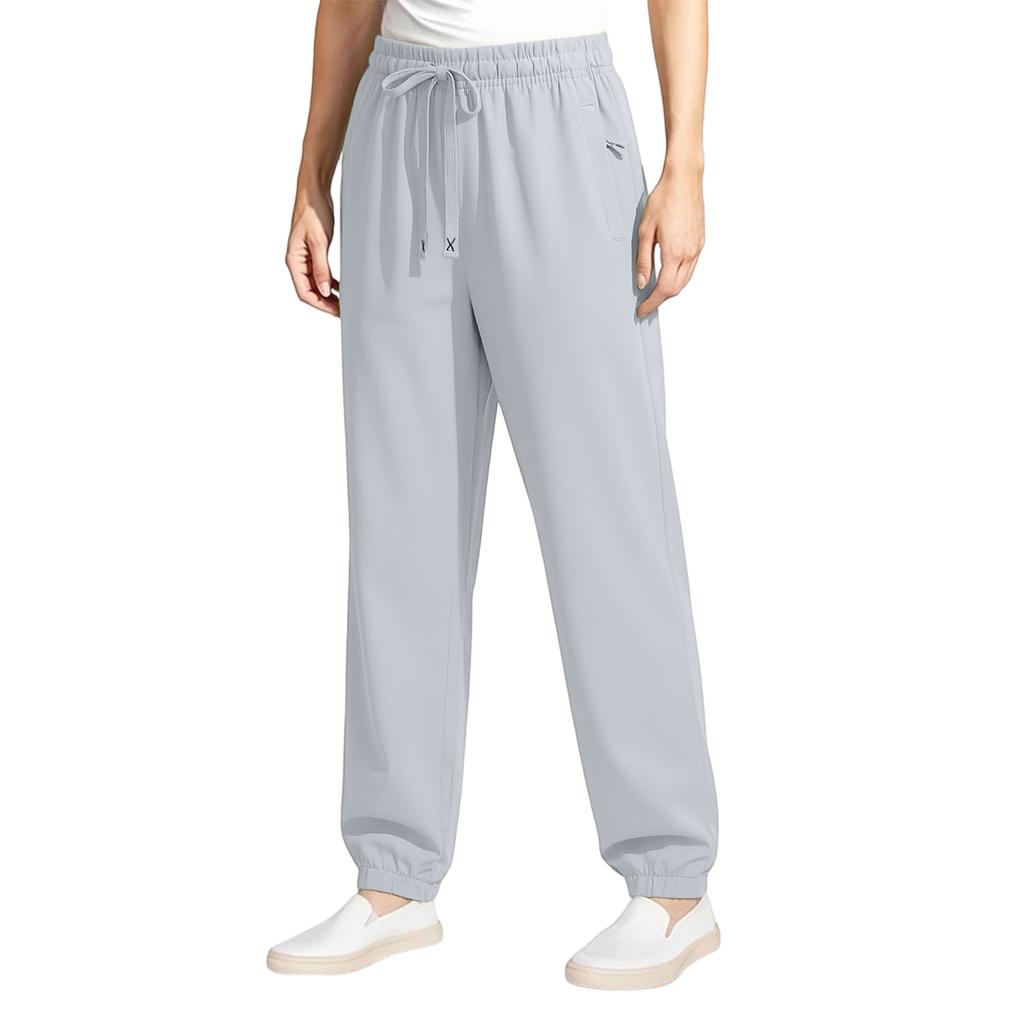 Women's Summer Ice Silk Sun Pants Sporty Casual Loose Fit Breathable Quick Drying