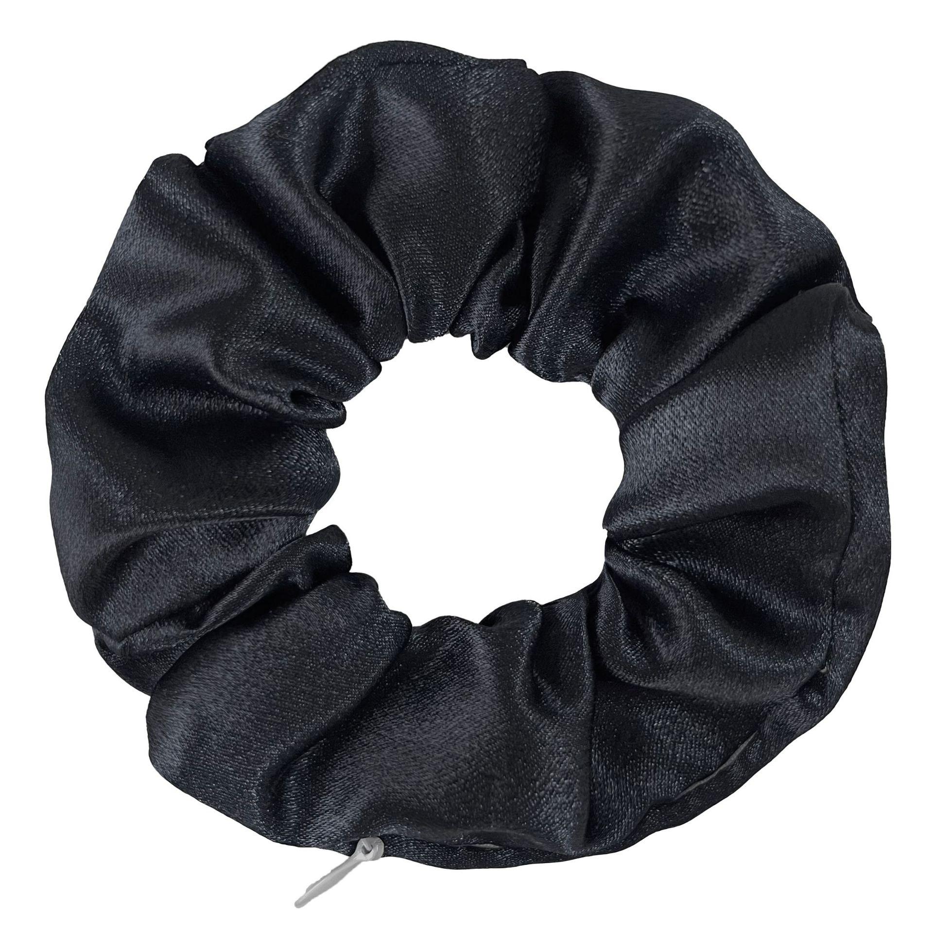 

Новые женские резинки для волос с молнией, атласные резинки для волос с маленьким кармашком, гладкий шелк, резинки-шушу для девочек