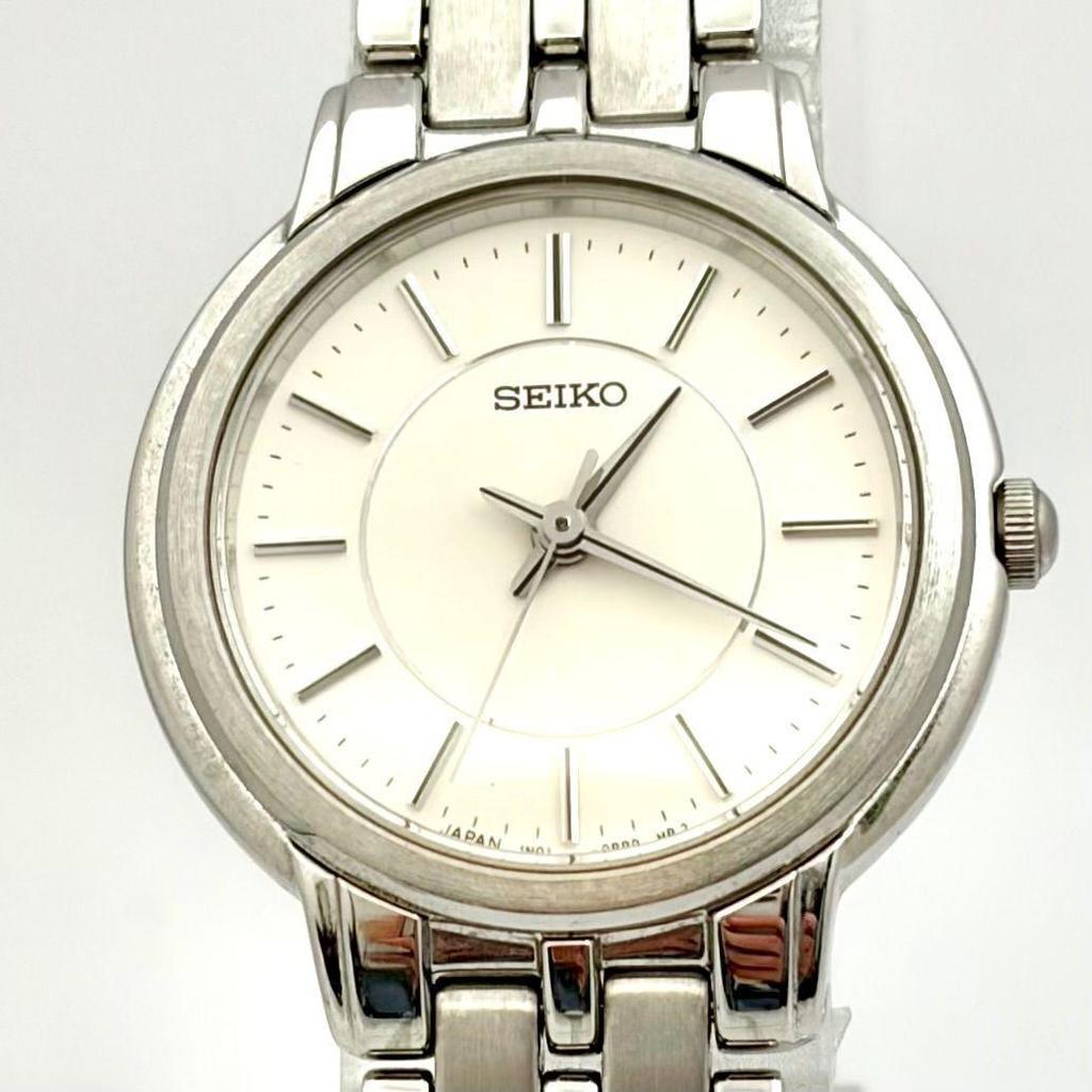 [Good Condition/New Battery] SEIKO Ladies Watch Silver 1N01-0AP0 330075
