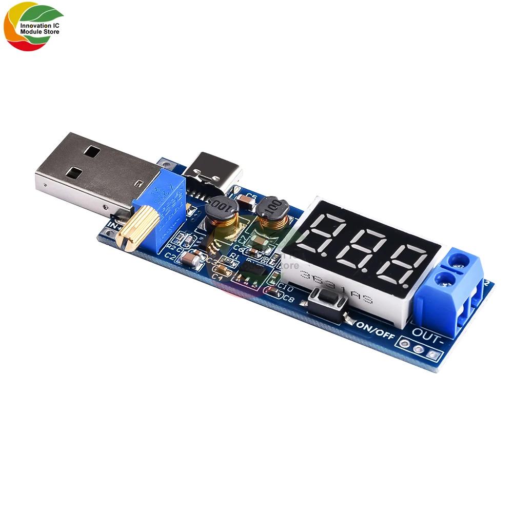 USB Buck Boost Converter 1V to 1.1V-11V DC-DC Step Up Step Down Power Supply Module Voltage Regulator