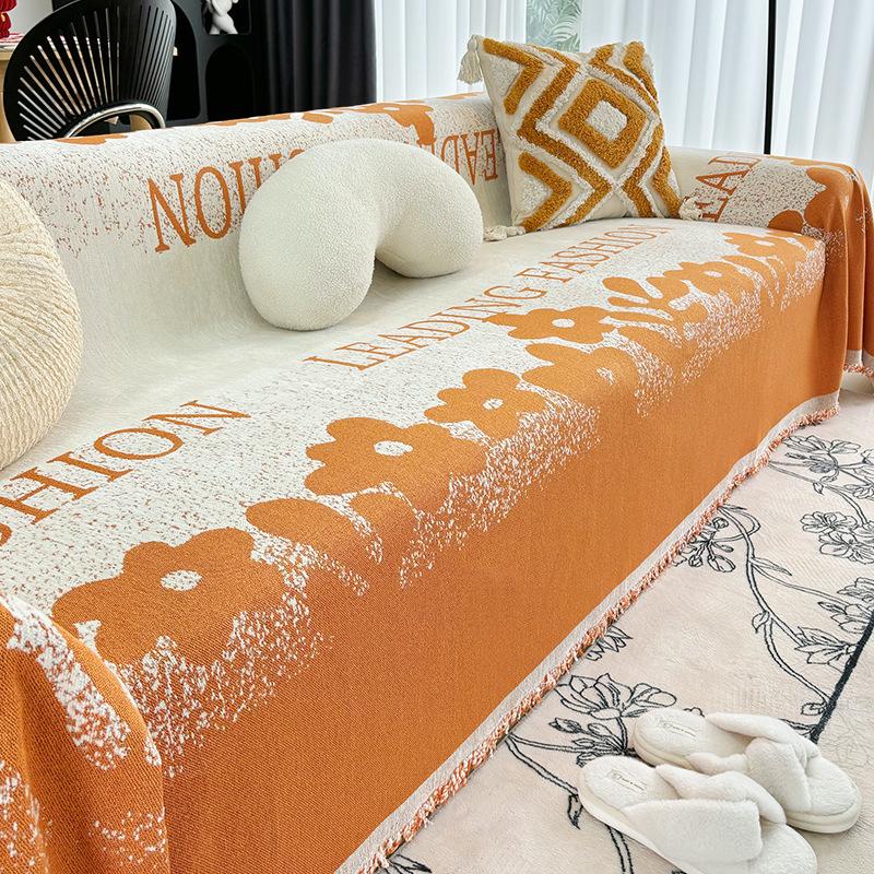 Chenille Sofa Towel, Light Luxury and High-end Cushion, Full Cover Blanket, Universal Cover for All Seasons, All-inclusive Cover