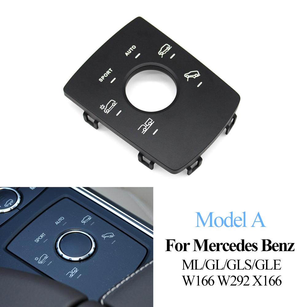 Multimedia Console Suspension Control Block Sport Mode Switch Button Panel Cover For Mercedes BENZ ML GL GLS GLE W166 W292 X166