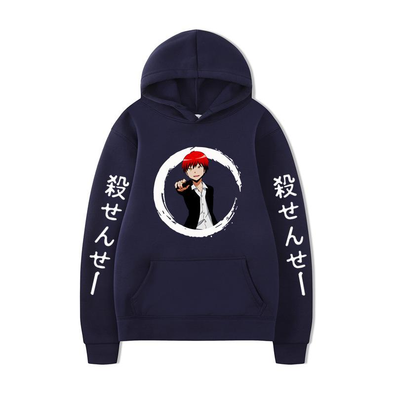 Japanese Anime Hoodies Print Fashion Sweatshirt Hip Hop Casual Unisex Autumn Winter Fleece Streetwear Tops