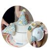Mini Triangle Microwave Oven Glove High Temperature Resistant Thick Cotton Pot Cloth Cover for Baking Cooking Hot Pot Transfer