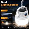 Waterproof Solar Camping Lamp USB Rechargeable Hanging Camping Light Versatile Tent Light  Hiking