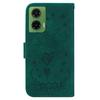 Etui dla Motorola Moto G35 5G PU Skórzany Portfel Pokrowiec na Telefon Wzór Motyla i Kwiatów