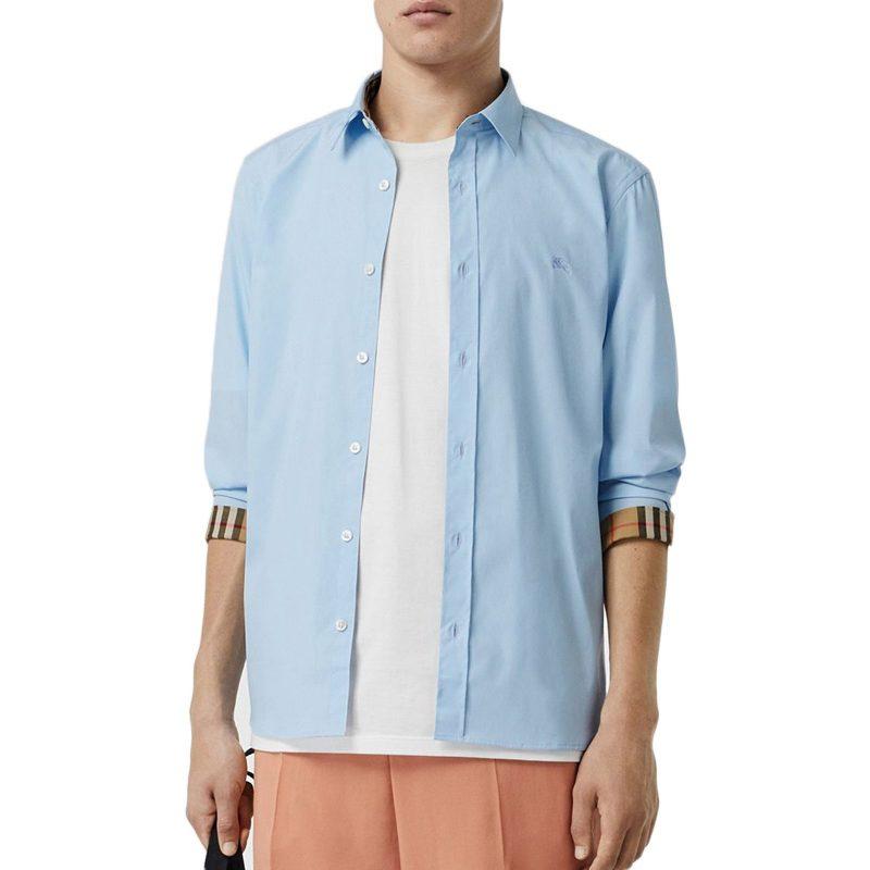 Burberry Shirt Men's Light Blue 80087041