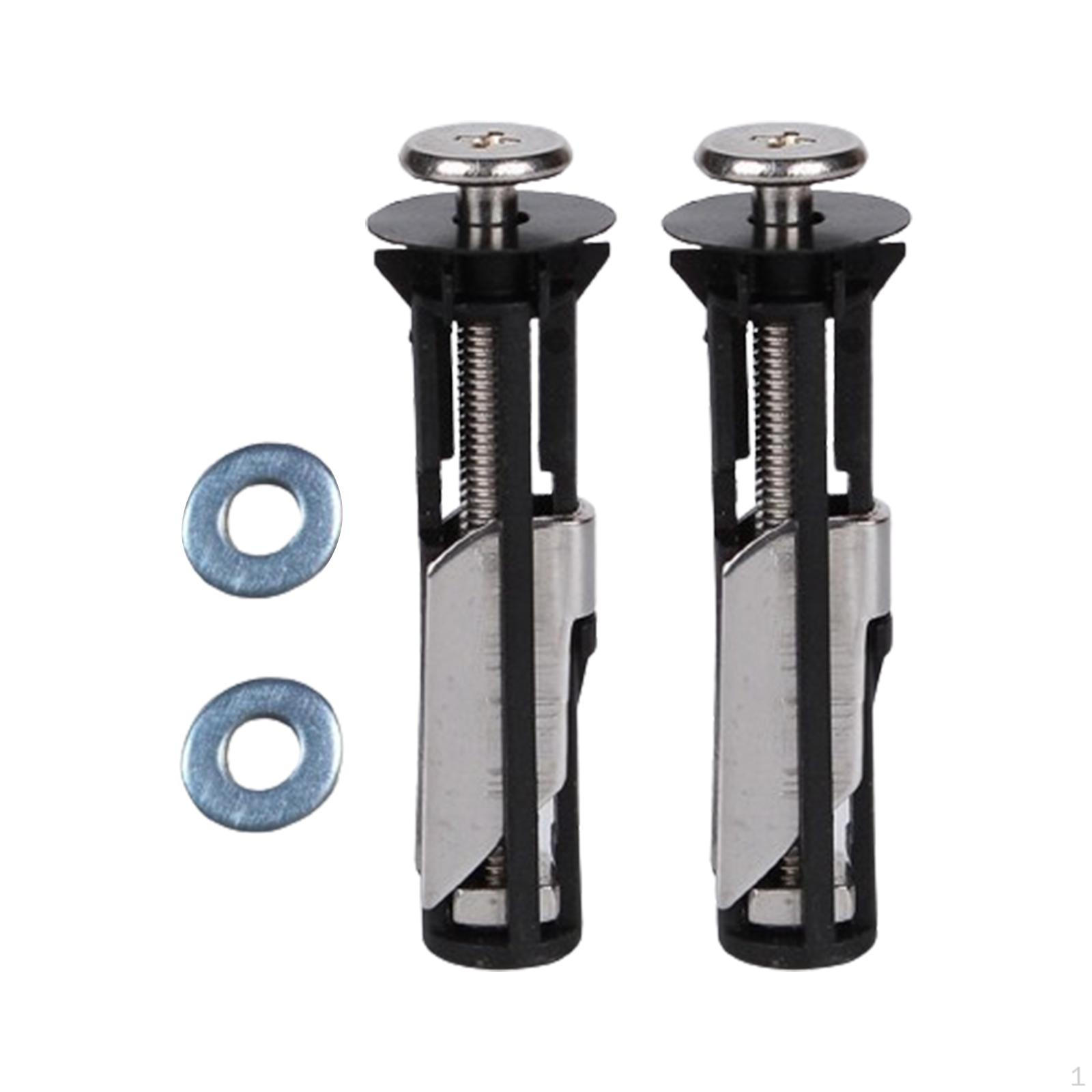 

2 Pieces Toilet Repair Screw Seat Hinge Screws Easy to Install Tool M5 with 18mm gasket