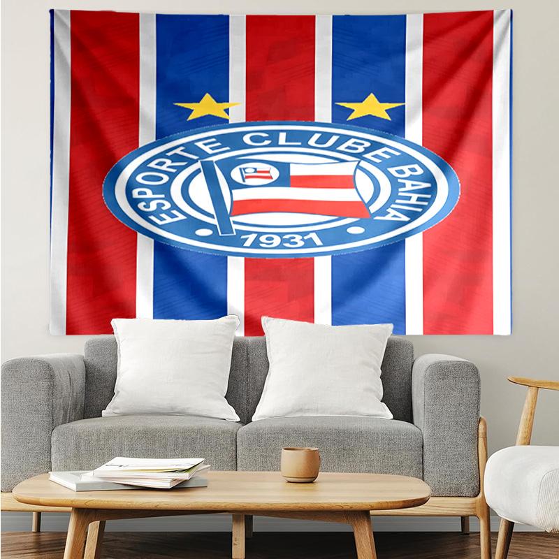 Ba-hia Sports Club Emblem Printed Printed Tapestry, for Bedroom,Livingroom, dormitory, Large Wall Decor, Fabric Decor Fan Birthday Gifts
