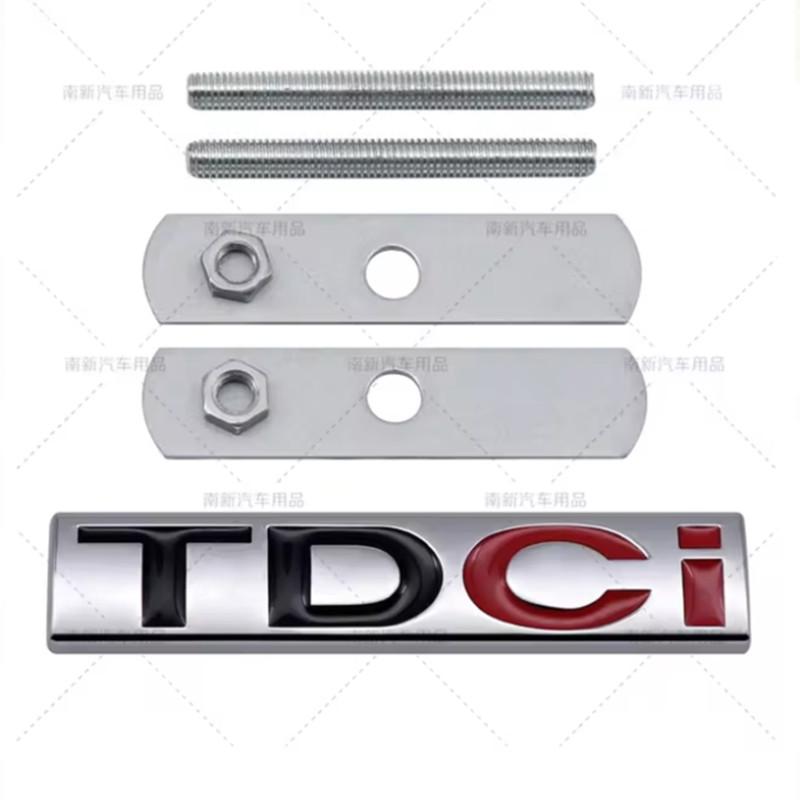 3D Metall TDCI Auto Frontgrill Plakette Heckklappenemblem Aufkleber Decals Für F//o/rd Kuga Explorer Transit Zubehör