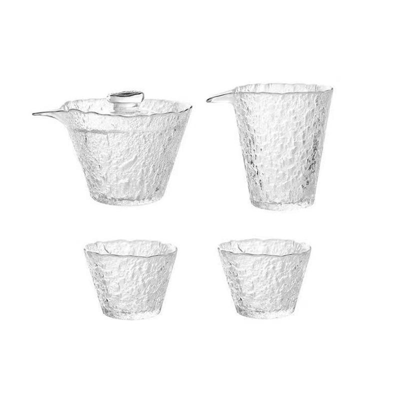 Vysoce kvalitní kladivový skleněný čajový set, japonská konvice, čínský kung-fu čajový obřad, hrnky na kávu, skleněný hrnek, gaiwan čajové nádobí