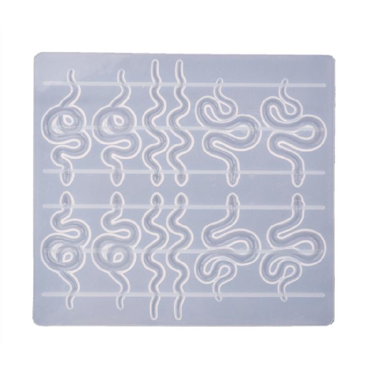 

Snake Shape Mold Epoxy Resin Casting Jewelry Making Supply Handmade DIY Earring 1