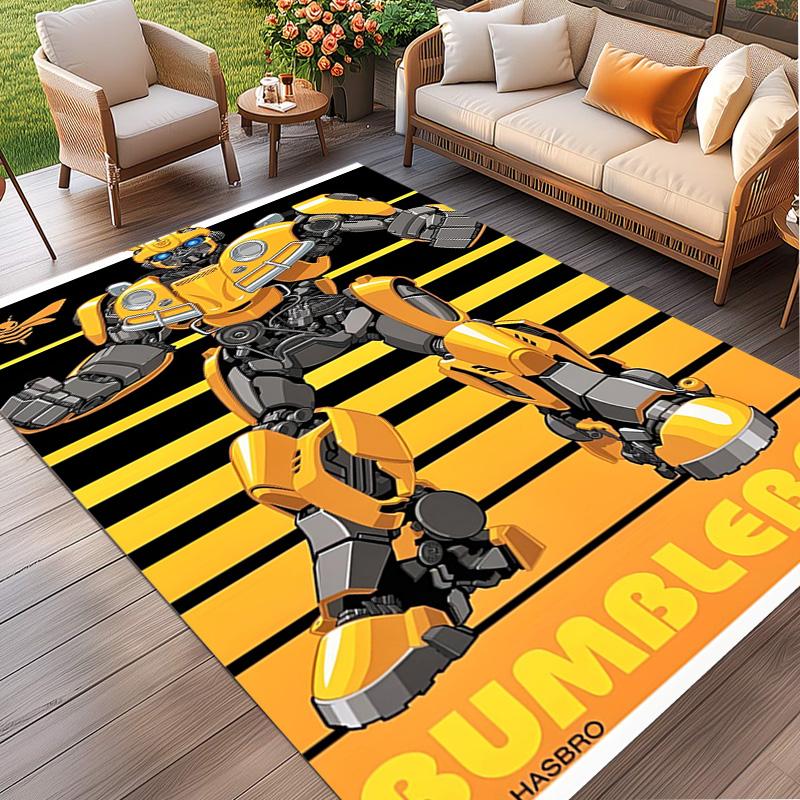 Robot Print Rug, Washable Floor Carpet, For Entryway Dorm Laundry Room Office Study, Home Decor Birthday Christmas Gift