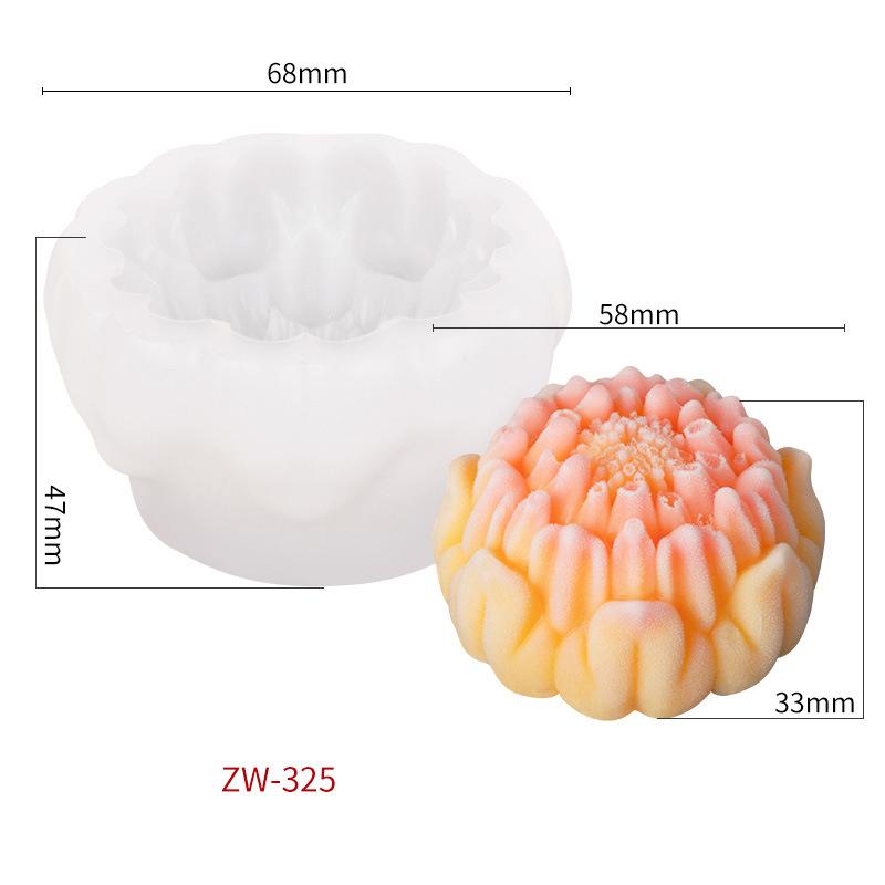 

3D Lotus Rose Hibiscus Flower Silicone Molds Diy Flower Candle Soap Gypsum Crafts Resin Making Mold Chocolate Cake Baking Tools