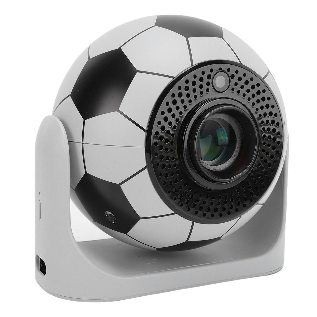 Portable Projector 1280x720P HD 200ANSI Football Shaped Outdoor Smart Movie Projector Auto Focus Trapezoidal Correction