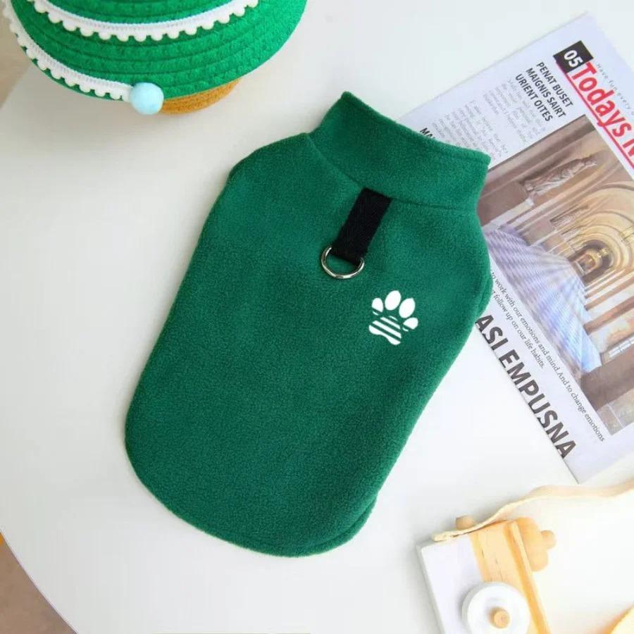 Gemütlicher Fleece-Hundepullover - Winterliche Wärme für kleine bis mittlere Rassen, Pullover-Stil Haustierbekleidung, Weste für kleine Hunde, Katzenweste