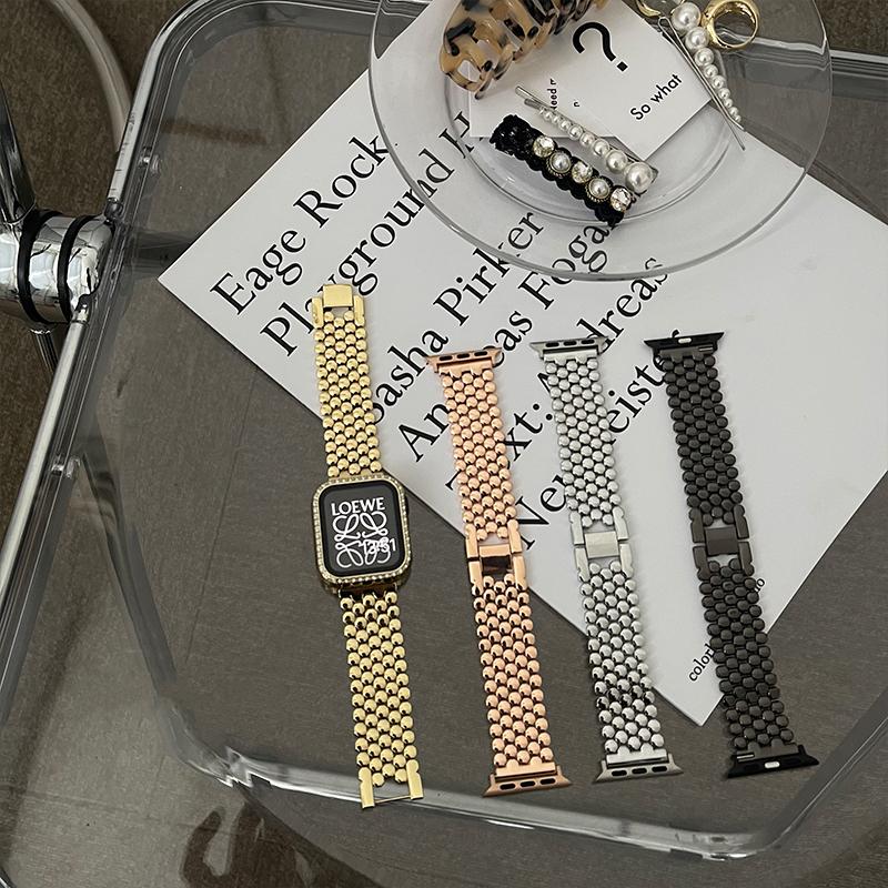 Women Stainless Steel Strap For Apple Watch Ultra 3 49mm Metal Band For iWatch Series 11 10 9 8 6 5 Se 7 46mm 45mm 38mm 42mm 40mm 44mm Luxury Bracelet