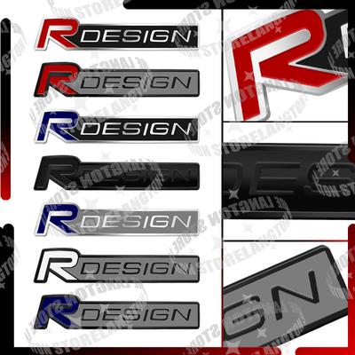 Metal Car Body R Design Grille Emblem Badge 3D Sticker Tail Decals For XC90 XC40 S60 XC60 V50 V40 V60 V70 S80 S40 C30 S60