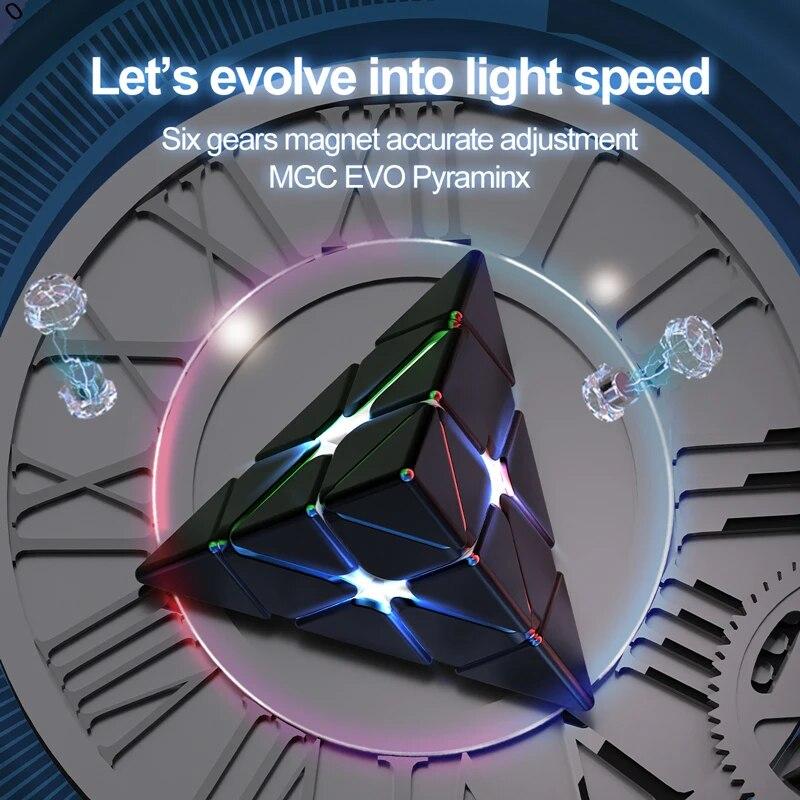 YJ Spreedcube Треугольник MGC EVO Пирамида Piramix Магнитный YongJun Piraminx Пирамида — фото 2
