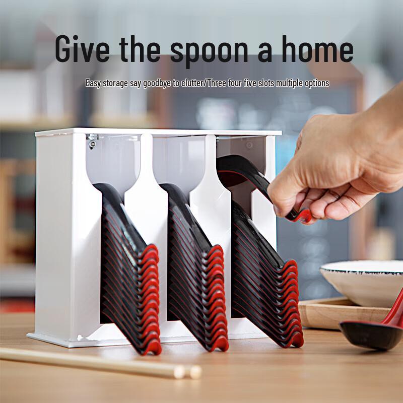 Akrylový prachotěsný držák a organizér na lžíce