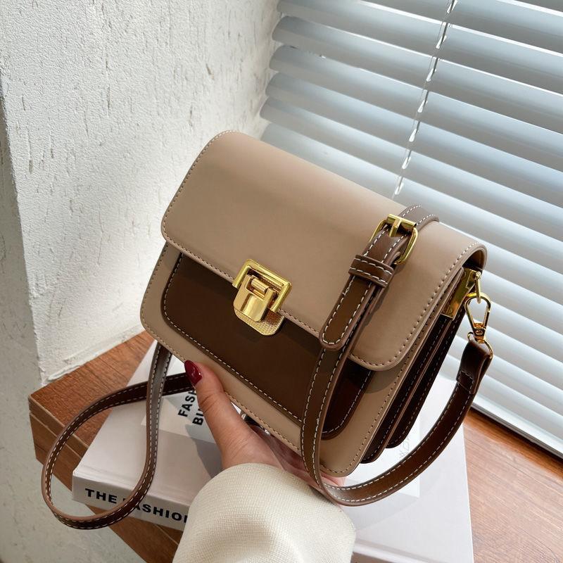 French niche bag women's 2025 new trendy high-end women's messenger bag fashion small square bag versatile shoulder bag