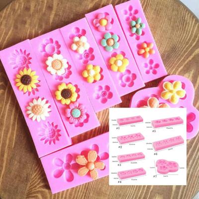 Süße Blumenform, Fondant, Silikon, Kuchendekoration, Seife, Schokolade, Ton, DIY-Form
