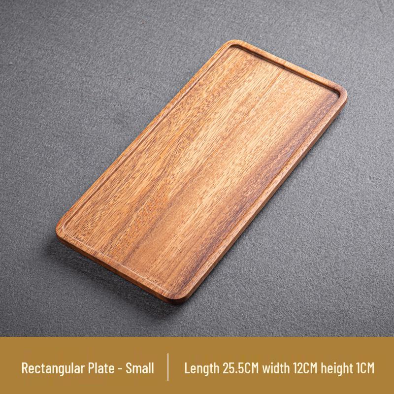 Tavă versatilă din lemn de nuc japonez – Ideală pentru servirea ceaiului, fructelor sau pizzei în hoteluri