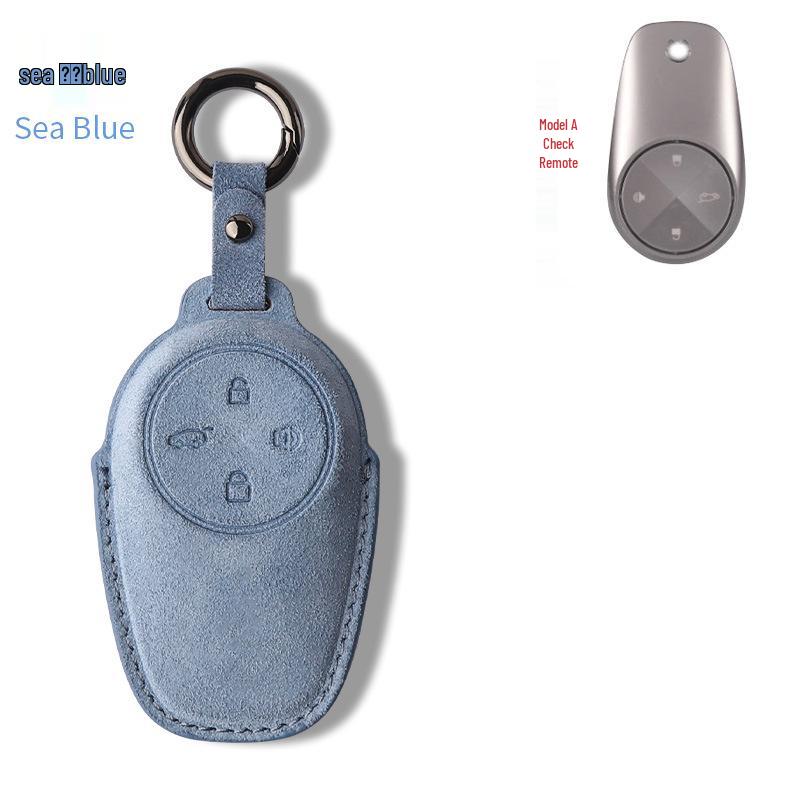 NIO ET5/ET7/ES6/ES8/EC6 Hochwertiges Wildleder Schlüsseletui - Unisex Auto Schutzschale Hülle