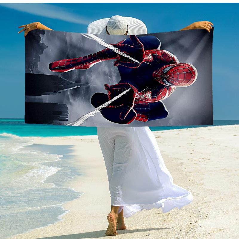Ultra-Soft Beach Towel with Spider-Man Theme,Ideal for Pool - Camping, Diving - Perfect Travel Essential, Vibrant Beach Towel.
