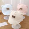 Embroidery Baseball Hat Warm Bonnet New Sunscreen Hat  Newborn