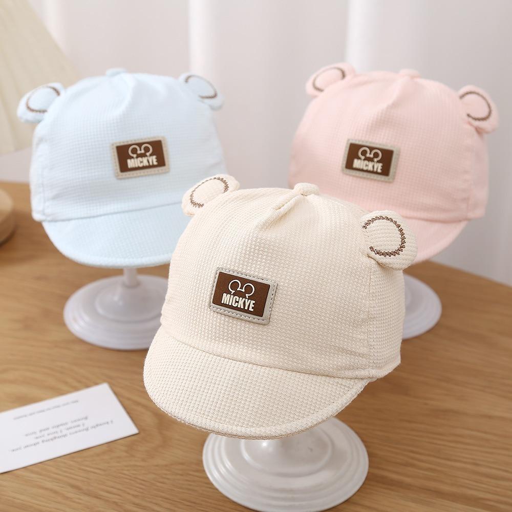 Embroidery Baseball Hat Warm Bonnet New Sunscreen Hat  Newborn