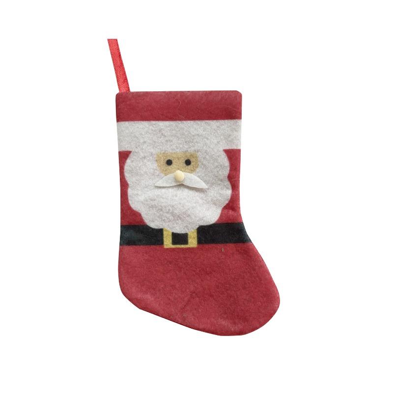 

1PCS Christmas Gift Bags Hanging Fabric Pouches Velvet Snowman Sock Decorations for Home Indoor Christmas Tree Wall Decoration