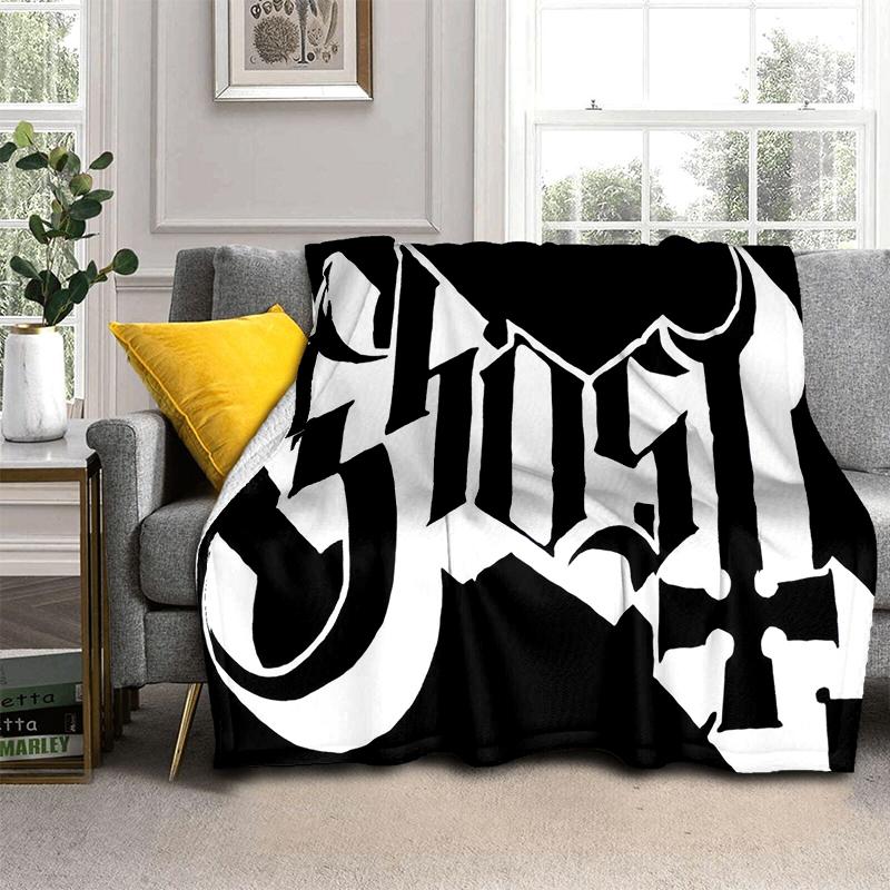 

2025 New Style Ghost B.C Band Papa Emeritus Rock Dark Soft Plush Blanket,Flannel Throw Blanket for Living Room Bedroom Bed Sofa 30x40in