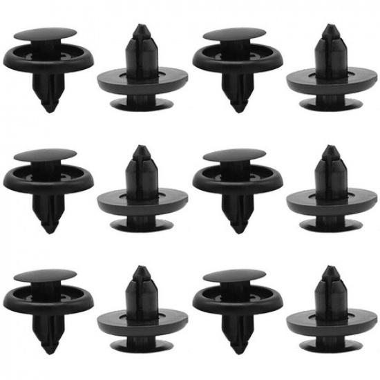 50Pcs Engine Shield Splash Fender Bumper Screw Clips Rivet Fastener Fits Toyota