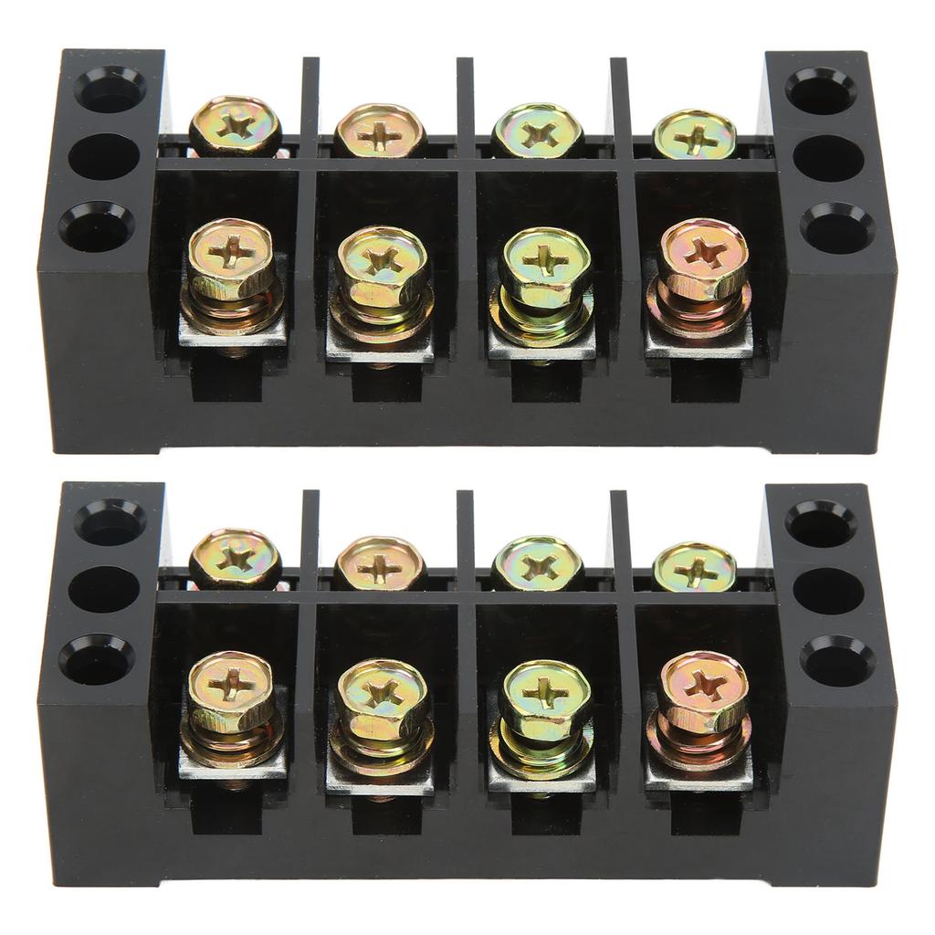 Koblingslisteblokk Stor Strøm Enkel Kabling Jordkrets Koblingsklemme 600V 60A 4 Posisjoner