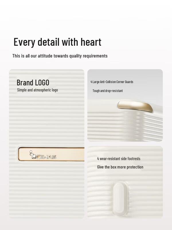 OIWAS Luxury Aluminum Frame Carry-On Luggage